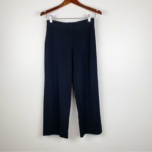 Eileen Fisher Pull On Elastic Waistband Crop Stretch Pants Black Size S